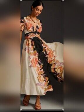 Anthropologie Catalina Button Front Dress